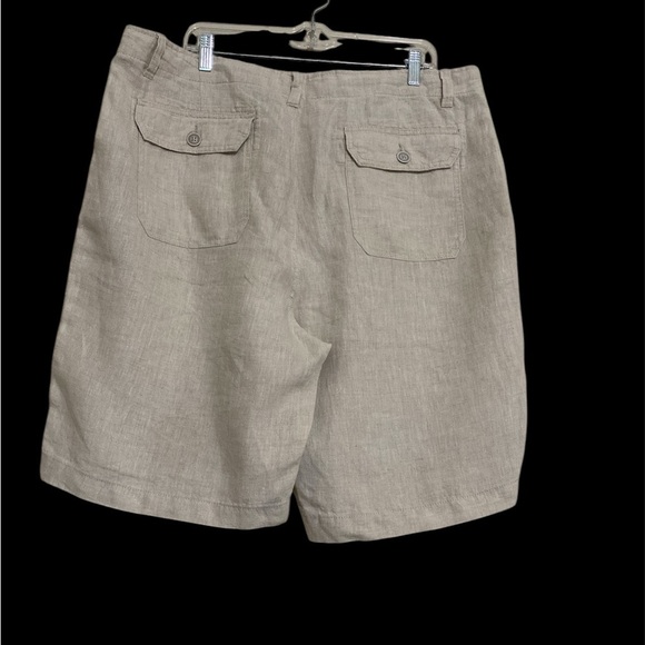 Ocean & Coast Men's Tan Shorts 38 Linen Bermuda Vacation Resort Casual Beach - Picture 3 of 7
